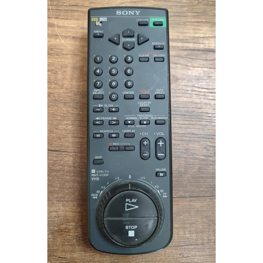 Sony RMT-V130E VTR/TV VHS Remote Control Tested Works
